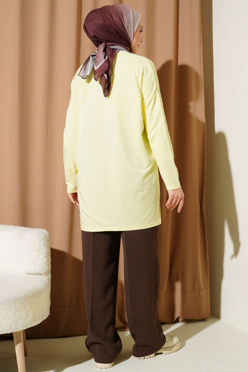 Embroidered Daisy Tunic Yellow – Bild 3