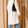 Knit Pattern Detailed Cardigan Beige - Image 3