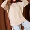 Oval Stitch Loysha Tunic Beige