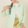 Oversized Shirt Aqua Green – Bild 2