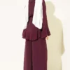 Ruffled Hem Belted Two-Piece Set Plum - Imagen 3