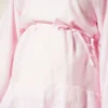 Ruffled Hem Belted Two-Piece Set Pink - immagine 4