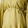 Ruffled Hem Belted Two-Piece Set - immagine 4