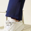 Split Hem Scuba Trousers Navy Blue – Bild 4