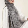 Paisley Print Modal Scarf Beige - immagine 2