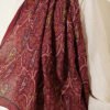 Paisley Print Modal Scarf Burgundy - immagine 4