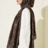Paisley Print Modal Scarf Camouflage Green - immagine 3