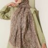 Paisley Print Modal Scarf Sand Beige