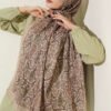 Paisley Print Modal Scarf Sand Beige – Bild 2