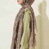 Paisley Print Modal Scarf Sand Beige – Bild 3