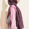 Paisley Print Modal Scarf Plum – Image 3