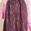 Paisley Print Modal Scarf Plum – Image 4