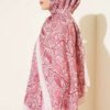 Paisley Print Modal Scarf Pink - Imagen 3