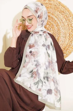 Alternative Ansicht von Daisy Flower Pattern Soft Scarf