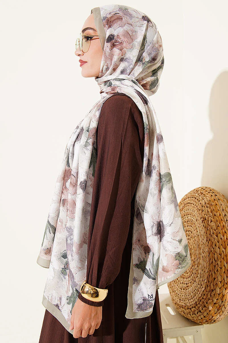 Daisy Flower Pattern Soft Scarf – Bild 3