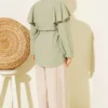 Shirt with Hooded Detail and Tie Belt – Image 3