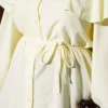 Shirt with Hooded Detail and Tie Belt Yellow - Afbeelding 4