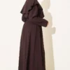 Cape with Gold Buckle Skirt Two-Piece Set Brown - Afbeelding 3
