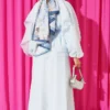 Cape Oversized Skirt Two-Piece Set Blue - Afbeelding 3