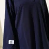 Oversized Tunic with Polo Neck and Patch Detail Navy Blue – Bild 4