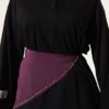 Oversized Tunic with Polo Neck and Patch Detail Black - Afbeelding 4