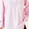 Oversized Tunic with Polo Neck and Patch Detail Pink - Image 4
