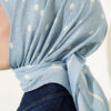 Polka Dot Bamboo Crinkle Scarf Baby Blue – Image 4