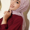 Polka Dot Bamboo Crinkle Scarf Powder Pink - Afbeelding 2