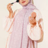 Polka Dot Bamboo Crinkle Scarf Powder Pink - Imagen 2