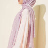 Polka Dot Bamboo Crinkle Scarf Powder Pink - Imagen 3