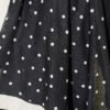 Polka Dot Bamboo Crinkle Scarf Black – Image 4