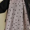 Polka Dot Bamboo Crinkle Scarf Black – Bild 4