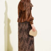 Sequin Skirt Evening Suit Brown - Imagen 3