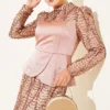Sequin Satin Corset Detail Evening Dress - Imagen 2