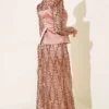 Sequin Satin Corset Detail Evening Dress - Imagen 3