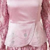 ⁦Sequin Satin Corset Detail Evening Dress Powder Pink⁩ - الصورة ⁦4⁩