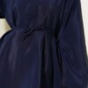 Balloon Sleeve Tie Waist Tunic Navy Blue - Imagen 4