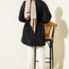 Balloon Sleeve Tie Waist Tunic Black – Image 3