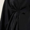 Balloon Sleeve Tie Waist Tunic Black – Image 4