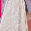 Retro Patterned Bamboo Crinkle Scarf Champagne - Imagen 4