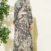 Retro Patterned Chiffon Dress Mint - Image 3