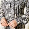 Button-Up Half-Panel Dress Smoke - immagine 4