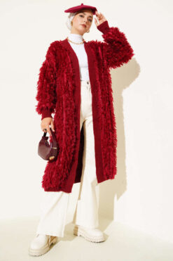 Alternative view of Cardigan Burgundy