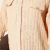 Shirt with Faux Pocket Flap Beige - immagine 4