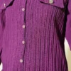 Shirt with Faux Pocket Flap Purple - Imagen 4