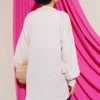 Shirt with Faux Pocket Flap Pink - Imagen 3