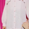 Shirt with Faux Pocket Flap Pink - Imagen 4