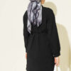 Striped Button-Up Shirt with Faux Pocket Flap Black – Bild 3