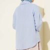 Shirt with Faux Pocket Flap in Muslin Blue – Bild 3