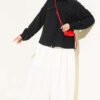 Shirt with Faux Pocket Flap in Muslin Black – Bild 2